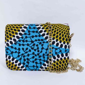 Grossist damer ankara mode handväska afrikansk pint vax tyg axelväskor designers kvinnor leker handväskor