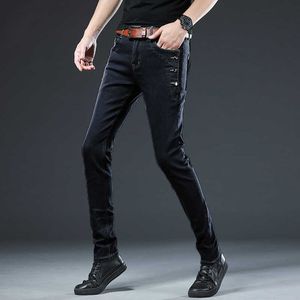 Brand 2021 New Arrivals Jeans Men Quality Casual Male Denim Pants Straight Slim Fit Dark Grey Men's Trousers Yong Man Y0927