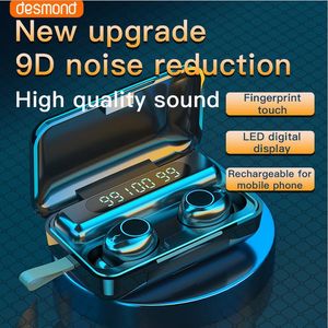 F9-30 TWS Bluetooth Headphones 5.0 Headset Mic Hands free Earbuds Wireless In-Ear Earphone With Charging Box earbud