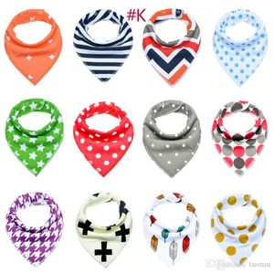 Baby INS Fox Bibs Burp Cloths 132 Designs Bandana Infant Saliva Cloth INS Triangle Bibs Newborn Cartoon Baby Bibs Newborn Burp Cloths YZDP0