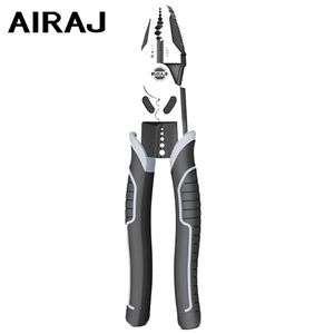 AIRAJ MULTIFUNCTION TIAMER SET COMBINATION Stripper Crimper Cutter Heavy Duty Wire Diagonal Hand Tools 211110