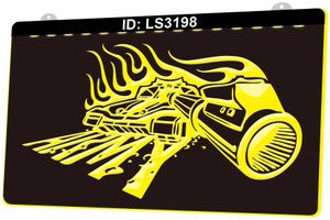 LS3198 Military Tank 3D Engraving LED Light Sign Wholesale Retail