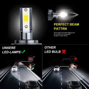 2PCS LED Lichter Weiße Farben Auto Scheinwerfer Super Scheinwerfer Hohe Abblendlicht 1800lm H1 H3 H4 H7 H8 H11 9005 9006 verschiedene Stecker Birne für mini