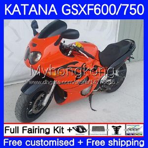 Ciało dla Suzuki Katana GSXF750 GSXF600 GSXF 600 750 CC 03-07 18NO.106 600CC New Orange 750CC GSX600F 2003 2004 2004 2005 2006 2007 GSXF-600 GSX750F 03 04 05 06 07 OEM Fairing