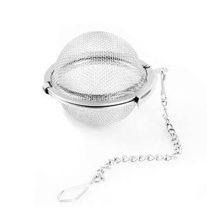 304 Stainless Steel Quality Tea tool Strainer Pot Infuser Mesh Ball Filter With Chain Tea Maker Tools KK0029HY