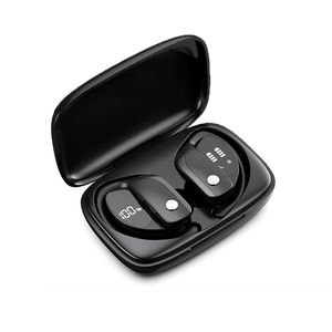 NVAHVA Bluetooth-Kopfhörer, echte kabellose Ohrhörer, Ohrbügel, Sport-Headsets, TWS-Bass-Gaming-Kopfhörer mit Mikrofon, IPX5 wasserdicht