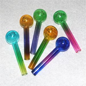 Tubos de queimador de óleo de vidro colorido tubos de queimadores de óleo de pirex grossos para bongos de água fumando apanhadores de cinzas de borbulha