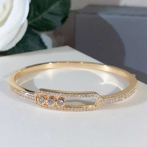 Trends in 2020 Hot New Opening Design Brand Bracelet Women's Girls Man Aaa Zircon Minimalist Style Sub Gold Material High Love Q0720