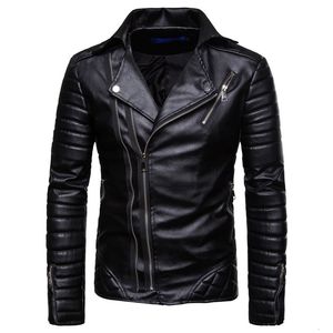 2021 Herbst und Winter Außenhandel Europäische amerikanische Herrenjacke Jugend St Kragen Punk Motorrad Leder