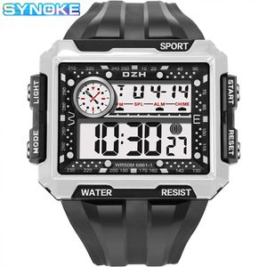 Synoke мужские часы военные часы спортивный большой циферблат водонепроницаемый светодиодные часы мужские цифровые часы электронные часы Relogio Masculino G1022