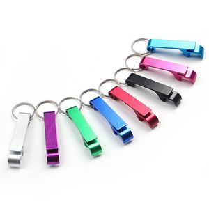 Aluminium Portable Can Opener Key Chain Ring Cans Openers Restaurant Promotion Gifts Kitchen Tools Birthday Gift Party Supplies