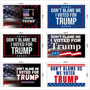 Kampanj USA s president flaggor Trump Flag Val MixColor Don T jag röstade för det cm jk Y2