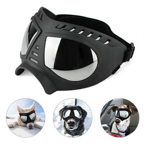 Hond Zonnebril Goggles UV bescherming Windstof Mistbescherming Huisdierbril Oogkleding met verstelbare riem voor middelgrote of grote hondendierbenodigdheden
