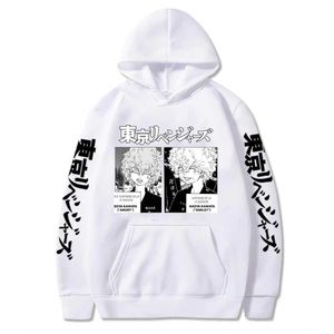 2021 Yeni Gevşek Moda Jokercartoon Hoodies Japon Anime Tokyo Revengers Hoodie Kazak Grafik Manga Hoody Erkek H0910