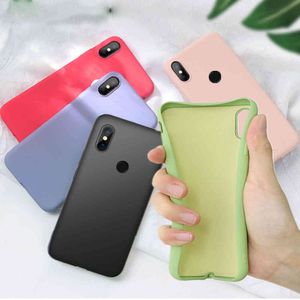 Original Hüllen für Xiaomi Mi 9 SE 8 Lite A2 MIX 2S 3 Soft Cover Redmi 8A 7A Hinweis 8T 7 6 5 Pro K30 6A Candy Color Flüssigsilikon