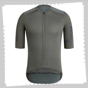 Pro Team Rapha Jazda na rowerze Jersey Mens Letnie Szybkie Suche Sporty Jednolite Koszulki Rowerowe Road Rower Topy Wyścigi Odzież Outdoor Sportswear Y21041323