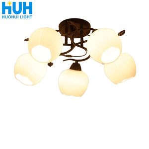 Ceiling Lights Retro Lamp Bedroom American Country Small Living Room Princess Simple Warm And Romantic Master