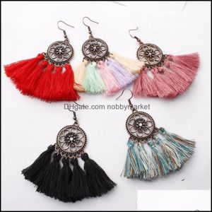 Dangle & Chandelier Earrings Jewelry Long Thread Tassel Boho Pendant Elegant Handmade Bohemia Ethnic Tassels Stud Eardrop Drop Delivery 2021