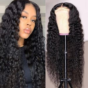 Glamorous Deep Wave Lace Wigs With Baby Hair Peruvian Malaysian Brazilian Human Hair Glueless Lace Front Wig For Black Women