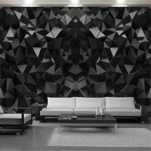 3d Classic Modern Wallpaper Geometric Black Triangle High-end Mural Living Room Bedroom Kitchen Home Decor Painting Wallpapers