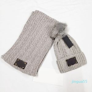 moda inverno beanie chapéu lenço conjunto para mulheres homens de malha lenços quentes ao ar livre chapéu luvas de tela de toque conjuntos de eslájos