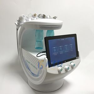 Professional water microdermabrasion skin analyzer rf lift face peeling antiwrinkle glowing facial smart ice blue beauty system