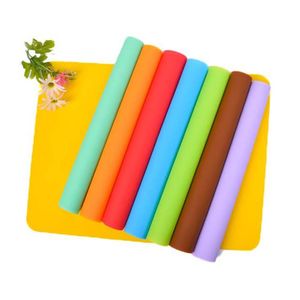 40x30cm Silicone Placemats Heat Insulation Anti-slip Tableware Pad Waterproof Baking Oven Mats Table Decoration Placemat