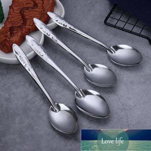 Wholesale eco touch resale online - Visual Touch Kitchen Spoon Stainless Steel Spoon Handle Flatware Ice Cream Tools Kitchen Gadget High Quality Eco Friendly