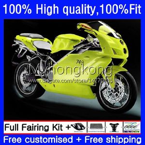 Feedings de Molde de Injeção para Ducati 749-999 749S 999s 749 999 Bodywork 03-06 15NO.32 749 999 S R 03 04 05 06 749R Amarelo Verde 999R 2003 2004 2005 2006 OEM Bodys Kit