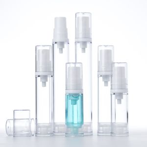 50pcs 5/10/15ml Mini Empty Vacuum Transparent Spray Bottles Portable for Travel Plastic Perfume Makeup Tool Accessories high qty