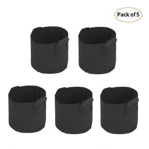 Planters & Pots 5pcs/set Grow Bags With Handles Nonwoven Set Fabric Gardening Accessory