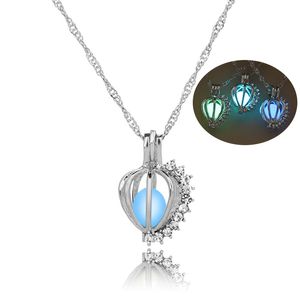 Collana con pendenti in cristallo chocker con dichiarazione di collane in pietra incandescente luminosa per regali di moda da donna