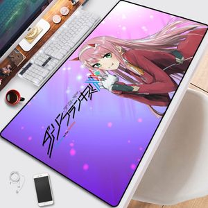 Anime Darling In The Franxx Sexy Girl Anime Mouse Pad Zero Two Gaming Mouse Pad Lock Desktop Gaming Desk Mat tastiera mouse pad