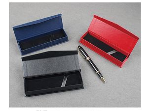 Rot Blau Schwarz Büro Stift Display Verpackung Boxen leere Geschenk Schmuck Verpackung Box stift verpackung box papier fall