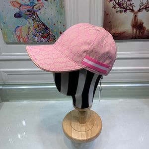 Moda Cappelli Visiera estiva Maschio Femmina Vuoto Ricamo Cappellini hip-hop rosa all'aperto di alta qualità