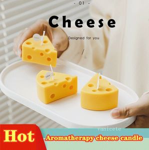 Aromatherapie-Käsekerze, handgemachtes Sojawachs für Heimdekoration, Po-Requisiten, DIY-Kerze, Geburtstagsgeschenk, Souvenir ZC687