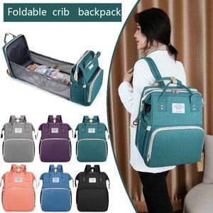 Taschen Mumientasche Designer-Rucksack multifunktionale Mutter- und Babytasche faltbares Kinderbett warm halten mehrere Taschen aufladbar spritzwassergeschützt Anti-Verschleiß Antifouling