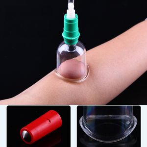 Wholesale magnetic cupping therapy resale online - 24 Big Massage Cans Vacuum Cupping Cups Chinese Magnetic Acupuncture Therapy Set Relax Massager Cup Suction Pump Joint Tank