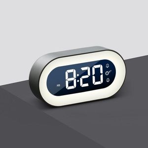 Desk tabellklocka LED digitala väckarklockor Elektronisk timer Snooze Night Light Home Decoration ZL0363