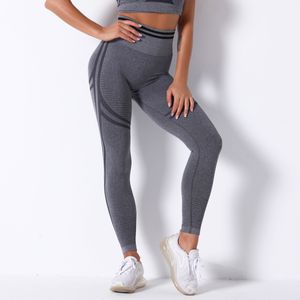 2021 Sexiga byxor Högt midja Kvinnor Yoga Leggings Seamless Fitness Sport Gym Tights Training Panties Workout