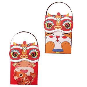 Подарочная упаковка 2PCS Year Boxes Containers Curting for the Tiger