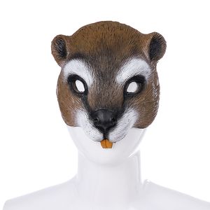 Halloween Ostern Kostüm Party Maske Eichhörnchen Gesichtsmasken Cosplay Maskerade für Erwachsene Männer Frauen PU Masque HNA17012