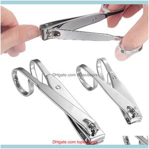 Tools Art Salon Health Beauty Clippers Pedicure Straight Curved Edge Scissor Manicure Professional Trimmer Nail Tool Drop Delivery 2021 NT