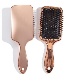 Hair Airbag Comb Household Sundries Golden Massage Hairdressing Square Combs Professional Plastic Smooth Brush Barber Styling Tools ZYC51