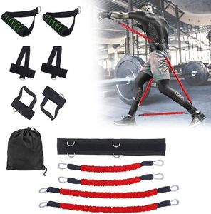 Fasce di resistenza Set di cinturini per esercizi per il corpo Forza delle gambe Allenamento di boxe Salto Fitness Crossfit Pull Rope Booty Bouncing Trainer