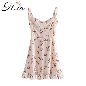 Hsa Women Summer Print Floral Midi Dress Vintage Franch Style Female Strapless Party Dress Casual Holiday Lady Boho Vestido 210716