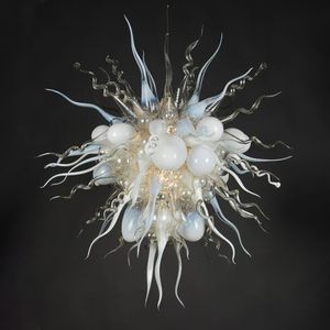 Antique Chandelier Hand Blown Glass Luster LED Pendant Lamp Home Decoration Indoor Living Room Bedroom Kitchen Lights 28 or 32 Inches