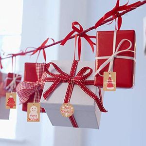 Karten-tags String großhandel-Weihnachtsdekorationen stücke Merry DIY einzigartige Geschenk Tags für Home Tag Small Card String Craft Label Jahres