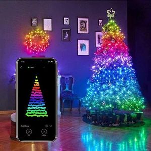 Strings LED Light Light Bluetooth Control Light Lampa Wodoodporna wróżka na zewnątrz do dekoracji choinki