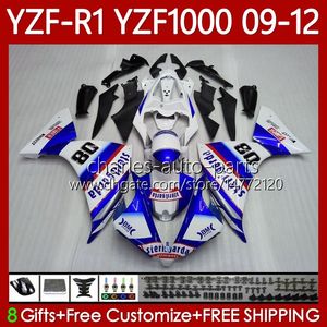 Yamaha Rouge R1 achat en gros de Organe OEM Moto pour Yamaha YZF R1 YZF1000 YZF CC R Bodywork NO CC YZF R1 YZFR1 YZF Kit de carénage bleu blanc